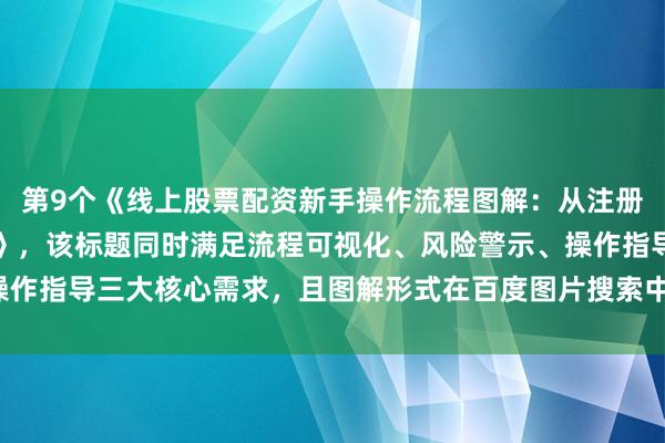 第9个《线上股票配资新手操作流程图解：从注册到风控的完整避坑指南》，该标题同时满足流程可视化、风险警示、操作指导三大核心需求，且图解形式在百度图片搜索中具有额外曝光机会。