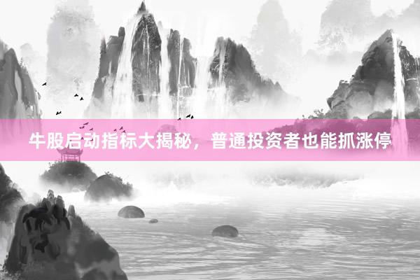 牛股启动指标大揭秘，普通投资者也能抓涨停