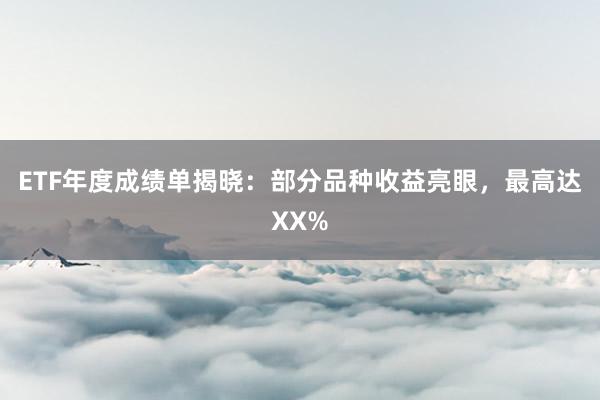 ETF年度成绩单揭晓：部分品种收益亮眼，最高达XX%